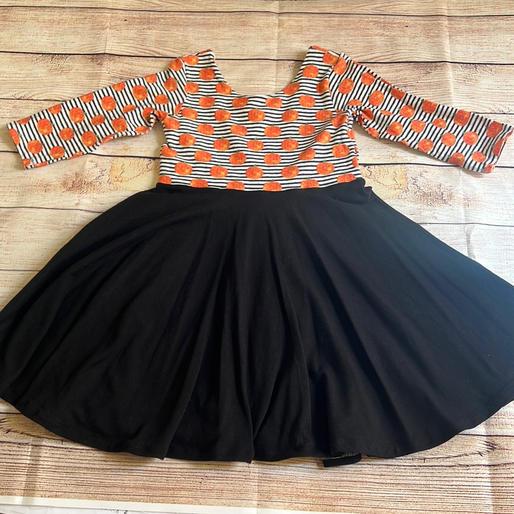 EUC Sz. 5 Girls Halloween Pumpkin Twirl Dress from ChasingJoyCo on Etsy